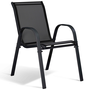 Voir la diapositive 4 : ID MARKET Salon de jardin POLY extensible table 135/270 cm et 12 chaises bois et noir