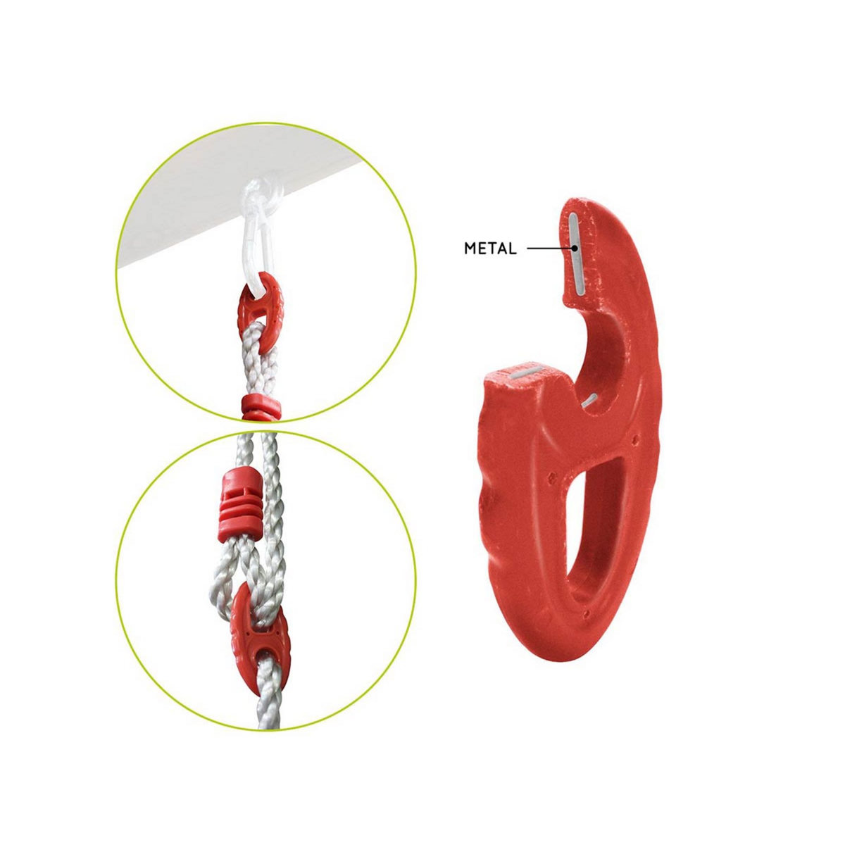 SOULET Balançoire en bois réglable pour portique de 3,00 à 3,50 m - Soulet