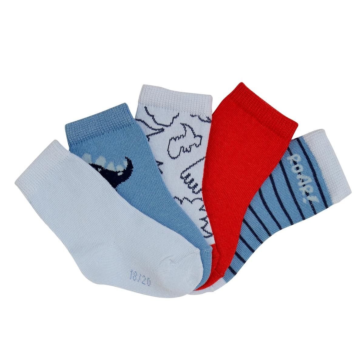 IN EXTENSO Lot de 5 chaussettes bébé garçon