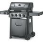 Voir la diapositive 1 : NAPOLEON Barbecue gaz Freestyle noir 4 bruleurs + 1 rechaud plat sur chariot,  60x45 cm