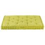 Voir la diapositive 3 : VIDAXL Coussin de plancher de palette Coton 120x80x10 cm Vert