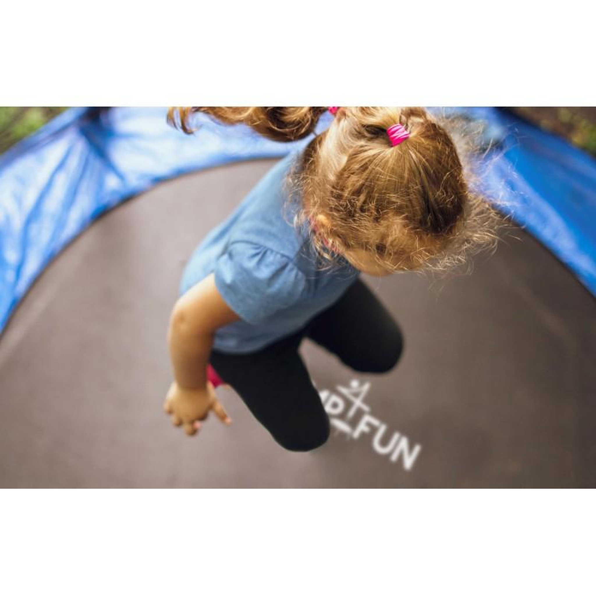 Voir la diapositive 5 : JUMP4FUN Trampoline de jardin ø185 cm / 6FT avec Filet intérieur, Matelas de protection et Echelle