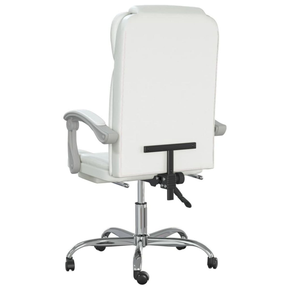 VIDAXL Fauteuil inclinable de bureau Blanc Similicuir