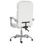 Voir la diapositive 5 : VIDAXL Fauteuil inclinable de bureau Blanc Similicuir