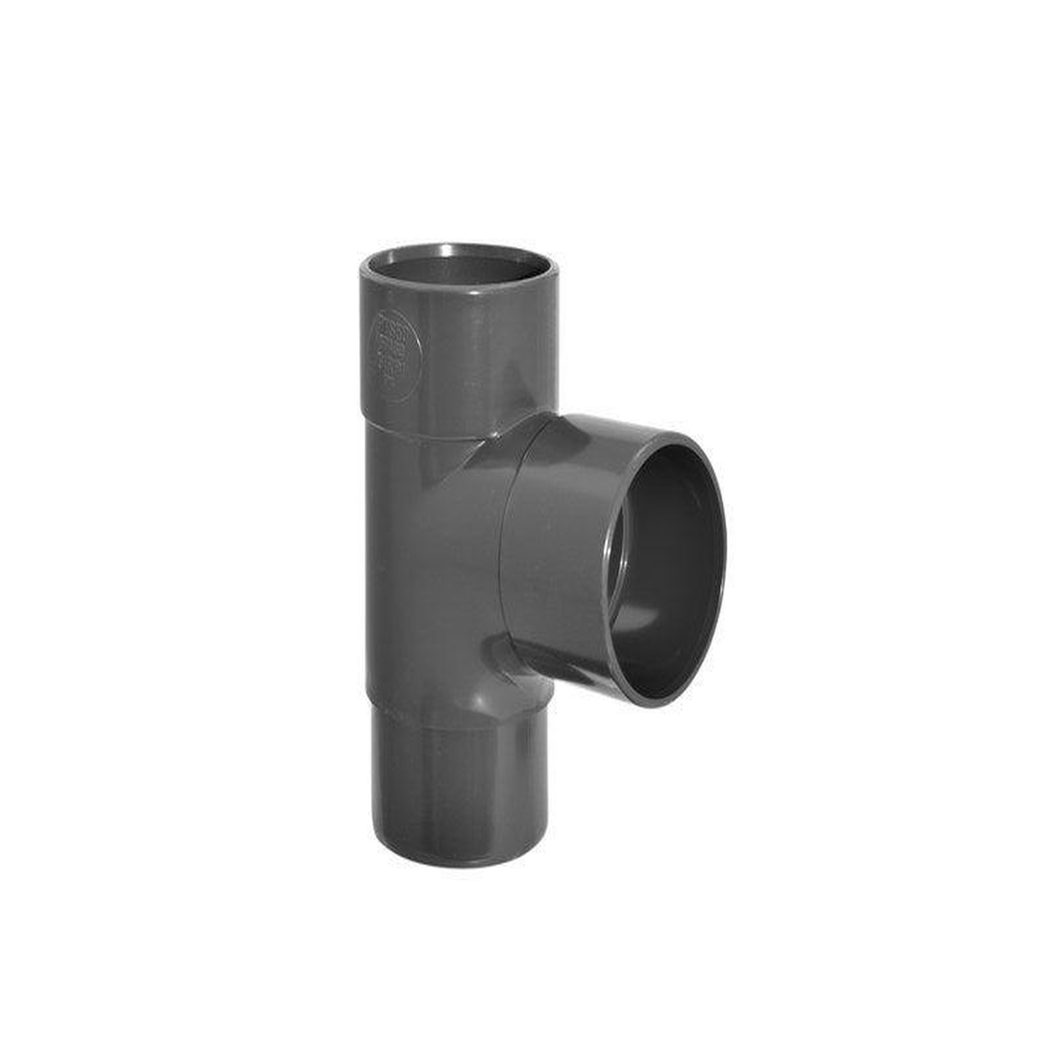 GIRPI Culotte 87.3° à coller pvc ardoise GIRPI, Dév.16 cm Diam.50 mm