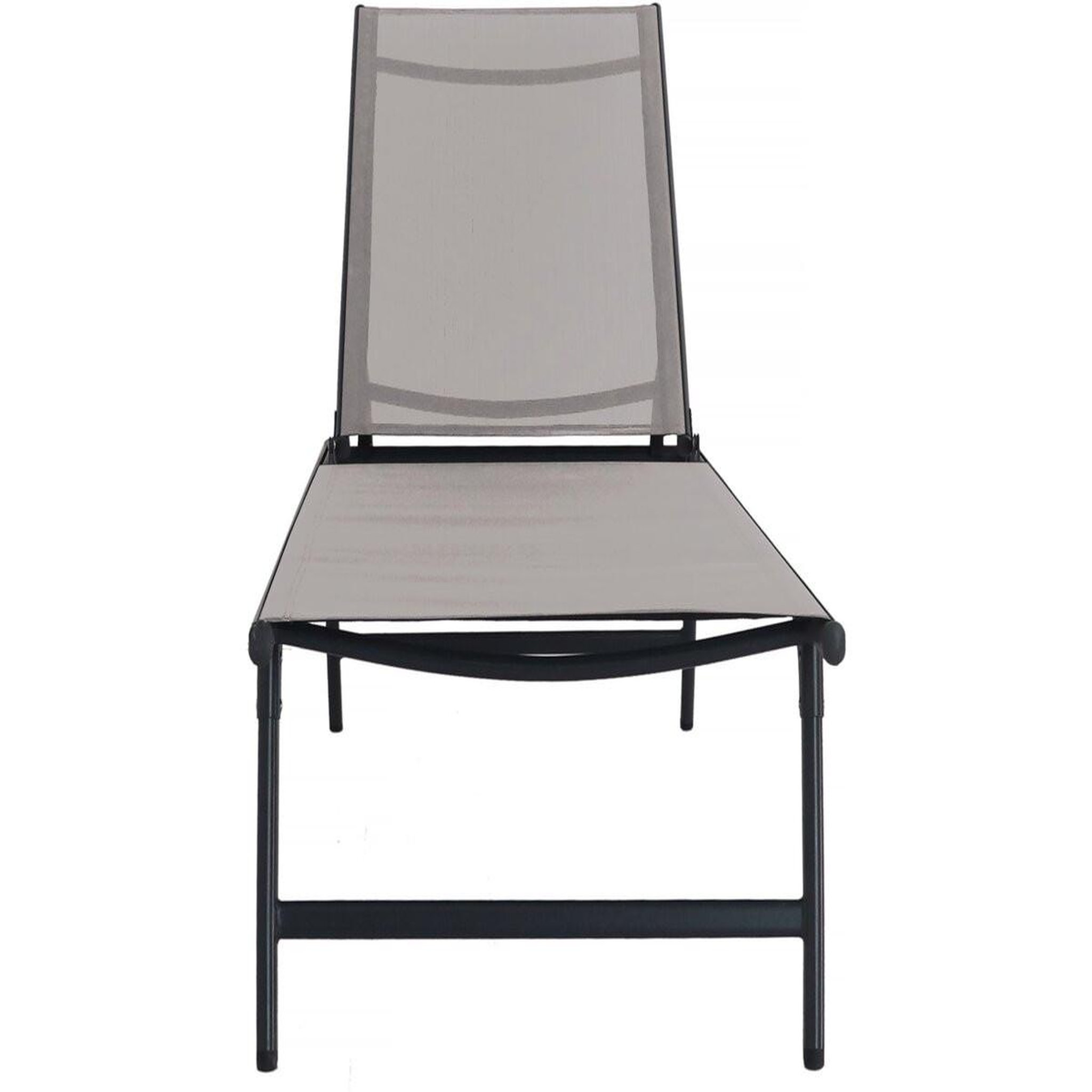 Voir la diapositive 4 : Habitat et Jardin Lot de 2 bains de soleil en métal  sublima  - 180 x 54 x 104 cm - taupe