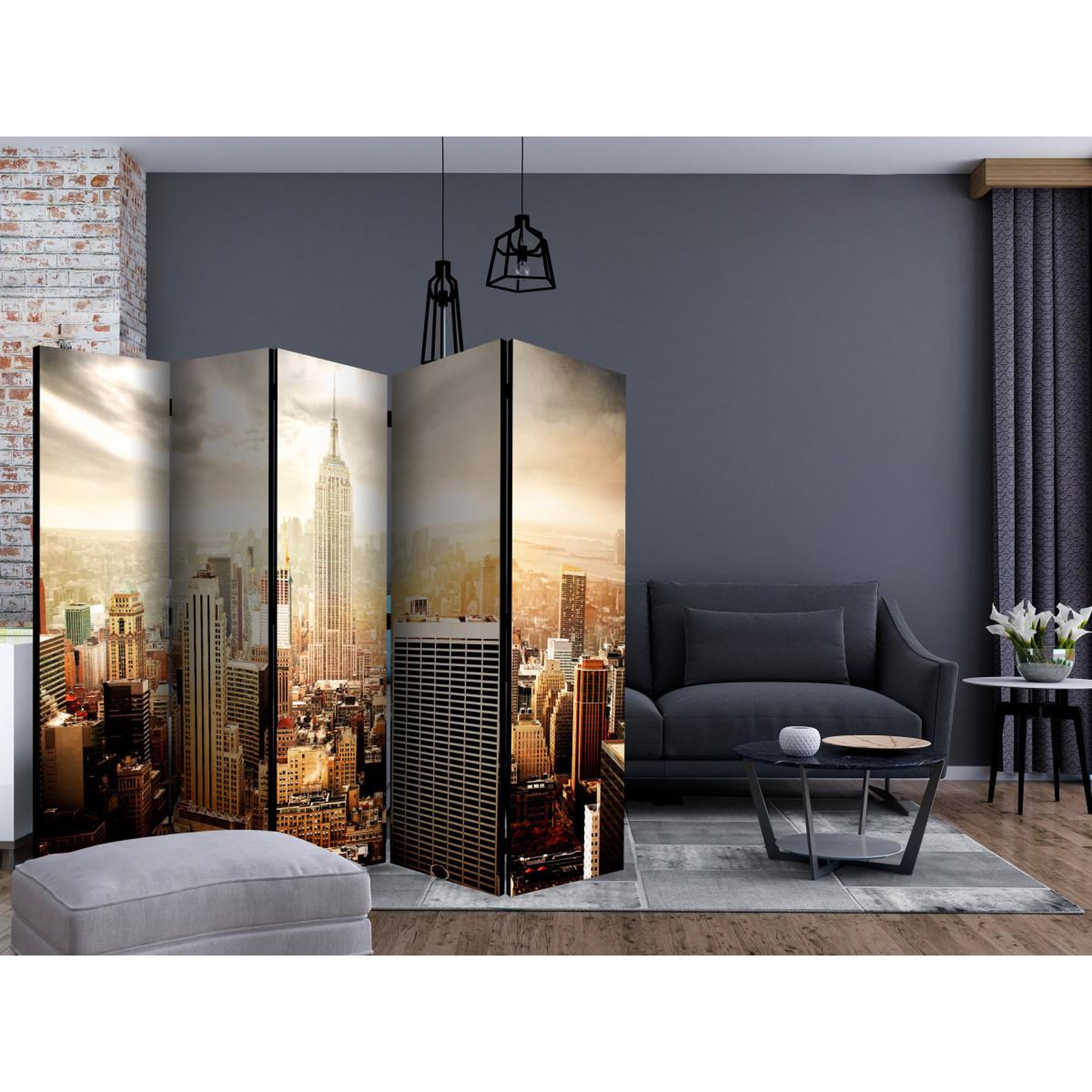Voir la diapositive 2 : Paris Prix Paravent 5 volets  uncombed by wind  172x225cm