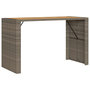 Voir la diapositive 5 : VIDAXL Ensemble de bar de jardin 7 pcs avec coussins gris poly rotin