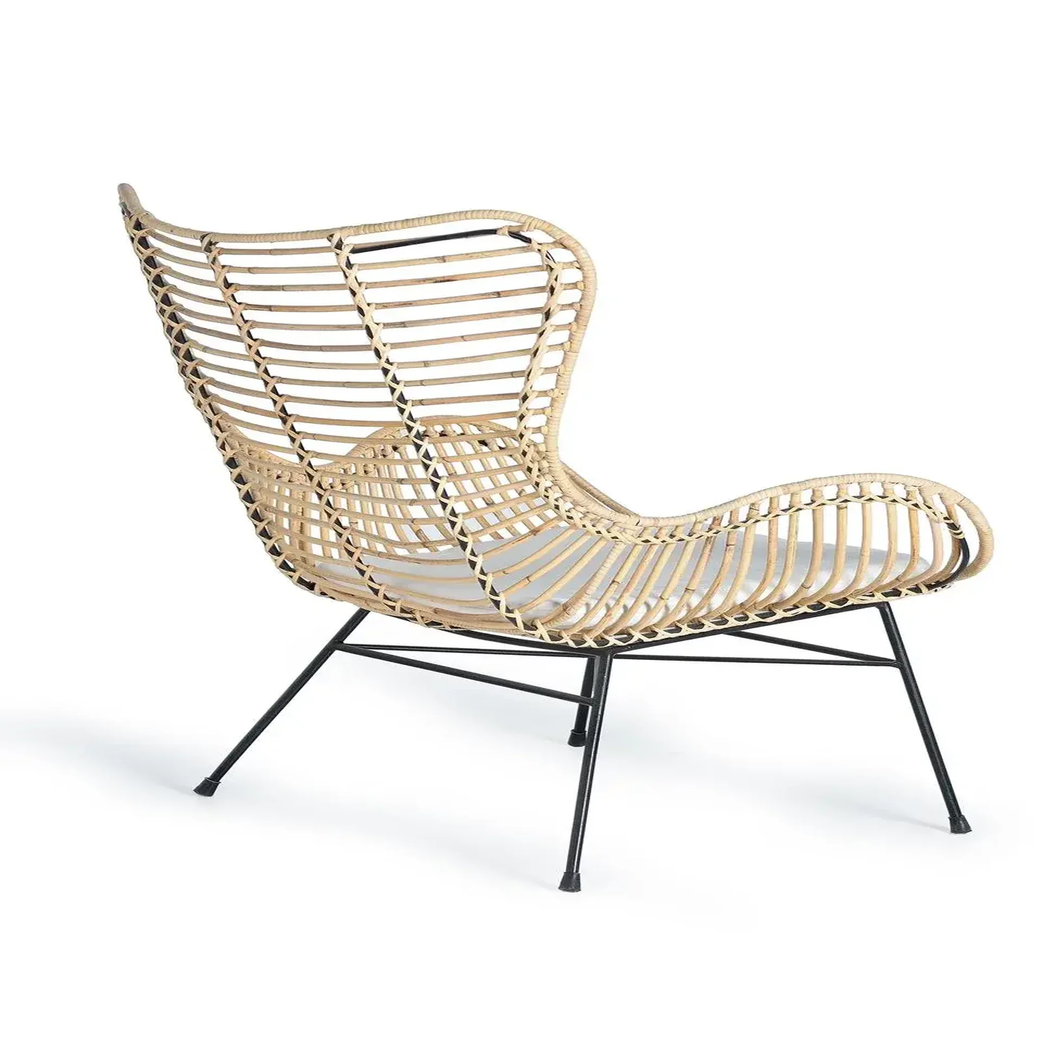 Voir la diapositive 3 : GINER Y COLOMER SL Fauteuil en rotin naturel 70 cm style méditerranéen