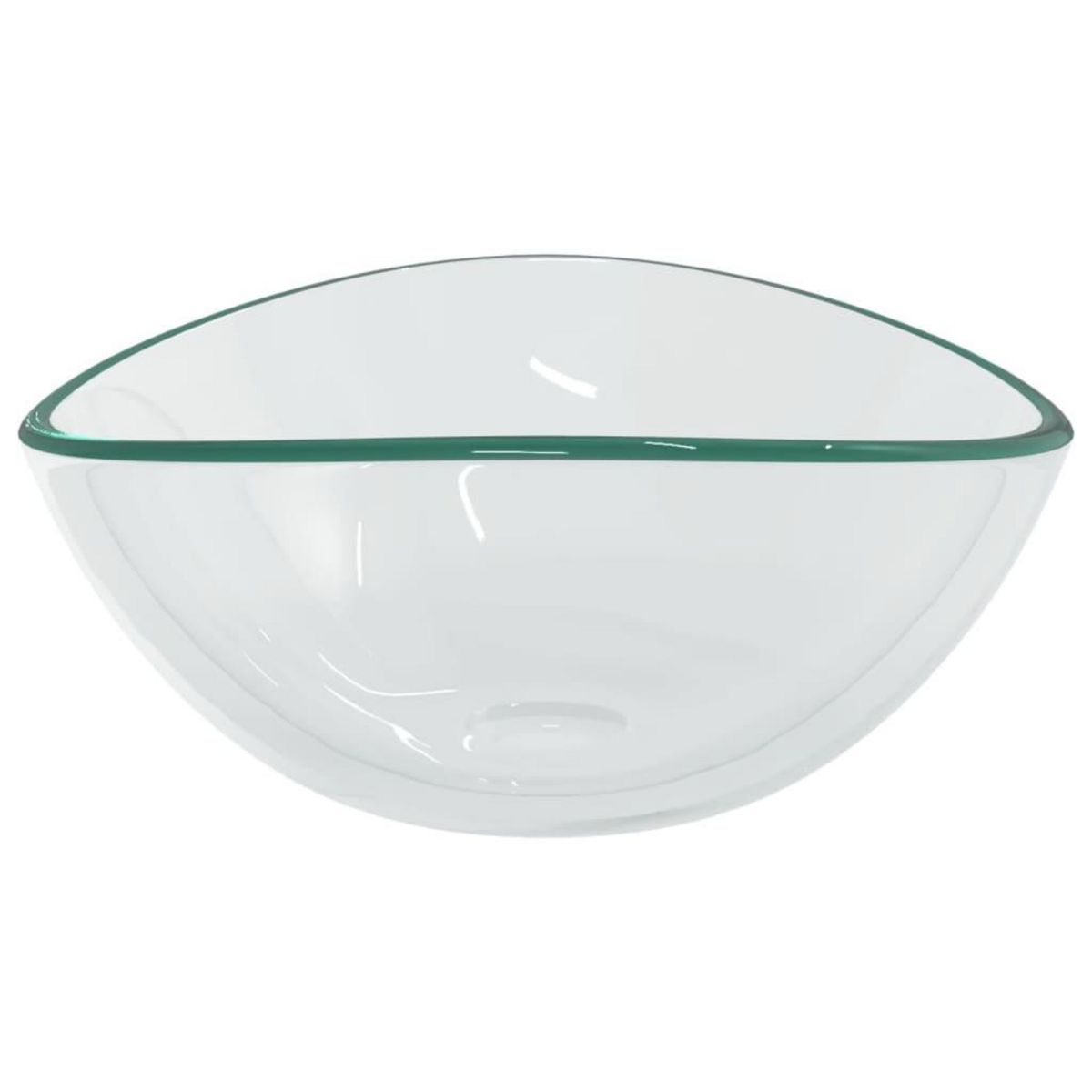 VIDAXL Lavabo Verre trempe 54,5x35x15,5 cm Transparent