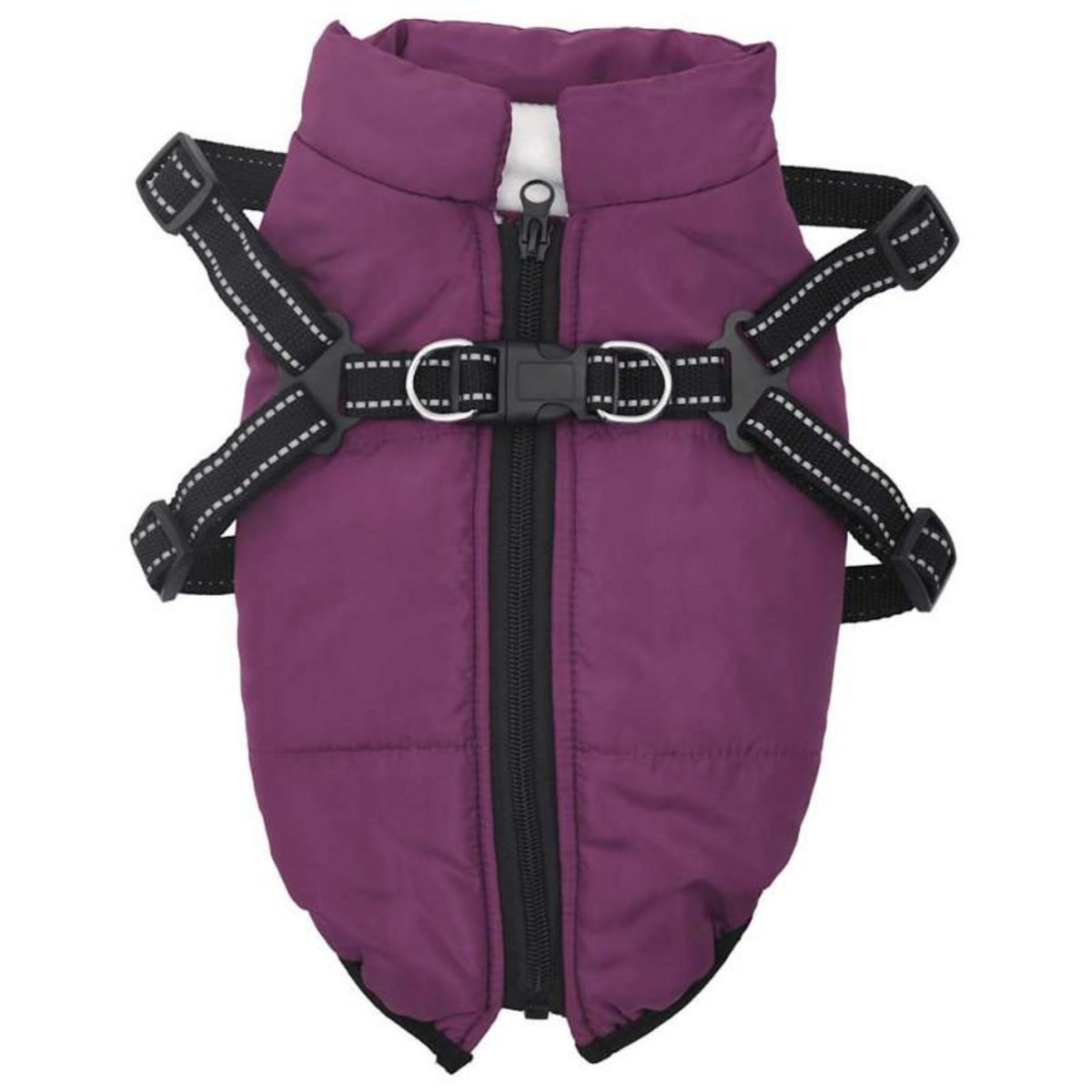 VIDAXL Manteau pour chiens avec harnais imperméable réfléchissant L36