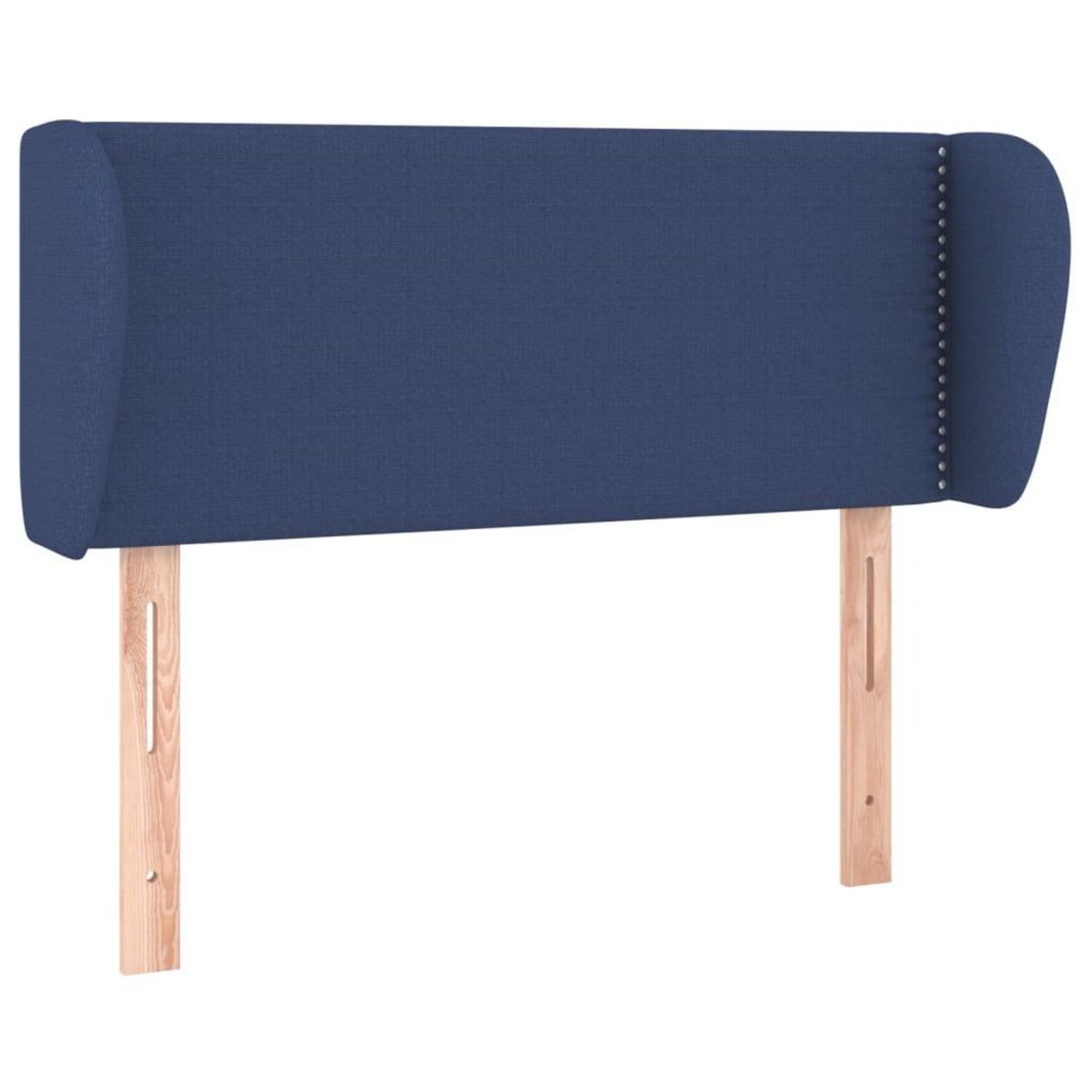 VIDAXL Tete de lit avec oreilles Bleu 103x23x78/88 cm Tissu