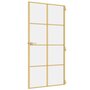 Voir la diapositive 5 : VIDAXL Porte interieure mince dore verre trempe aluminium