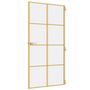 Voir la diapositive 5 : VIDAXL Porte interieure mince dore verre trempe aluminium