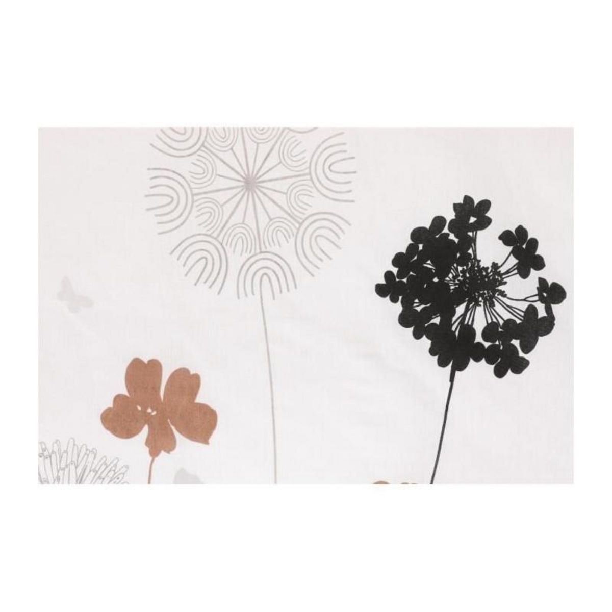 GENERIQUE Parure de lit - 1 housse de couette 220 x 240 cm + 2 taies d'oreiller 60 x 60 cm - 65% coton, 35% polyester - Blanc