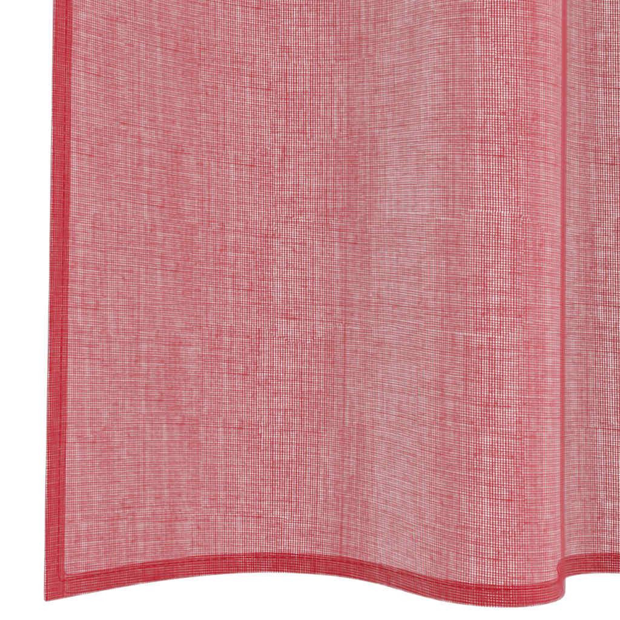 Voir la diapositive 5 : VIDAXL Rideaux en voile avec boucles 2 pcs rouge bordeaux 140x245 cm