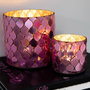 Voir la diapositive 5 : Paris Prix Photophore Mosaïque en Verre  Pop  12cm Fuchsia