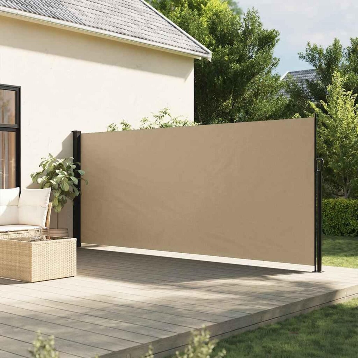 VIDAXL Auvent lateral retractable beige 170x300 cm