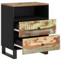 Voir la diapositive 4 : VIDAXL Table de chevet 50x33x62cm Bois de recuperation et d'ingenierie