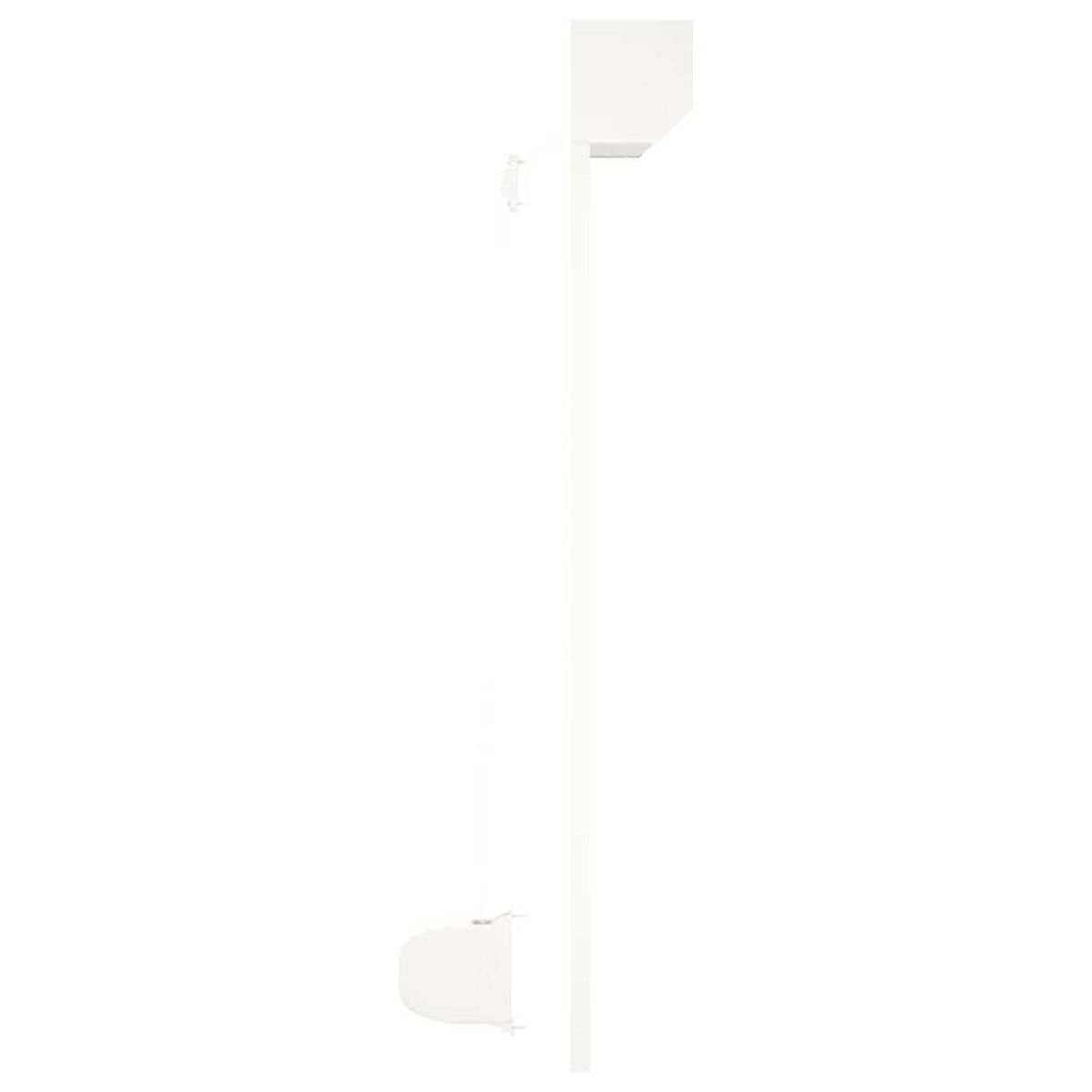 VIDAXL Volet roulant aluminium 100x120 cm blanc