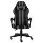 Voir la diapositive 2 : VIDAXL Fauteuil de jeux video Noir et gris Similicuir