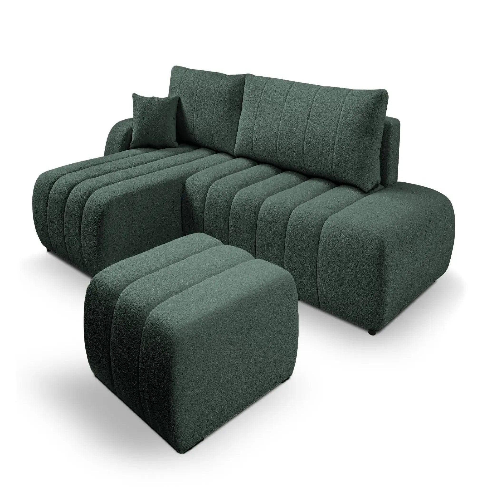 Voir la diapositive 6 : CASANOVA PARIS Celeste - pouf tissu bouclette