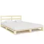 VIDAXL Cadre de lit de palette Bois de pin massif 200 x 200 cm