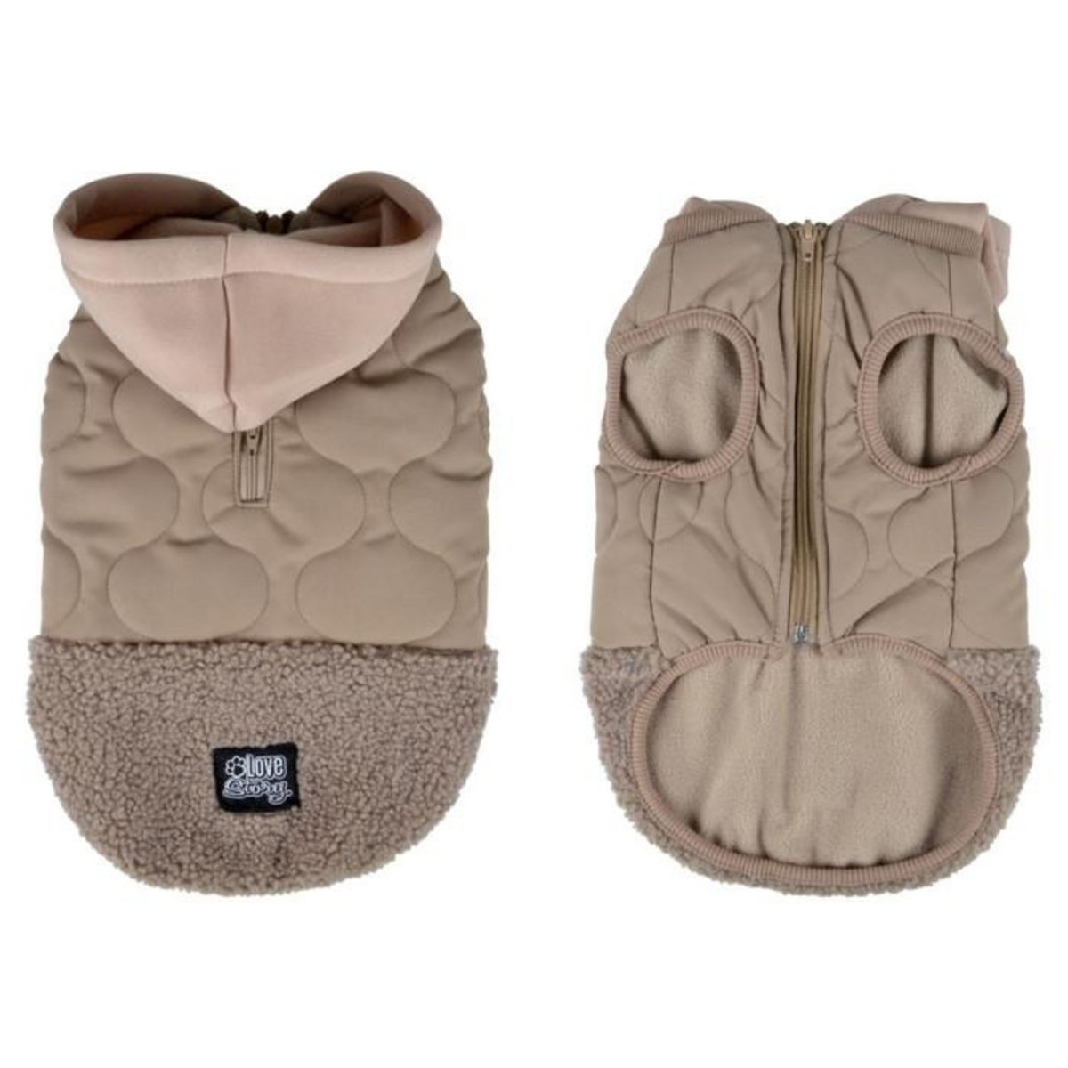 Paris Prix Manteau Matelassé Pour Chien  Teddy  40cm Beige