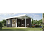 Voir la diapositive 1 : WEKA Abri de jardin bois anthracite - Avec auvent - 12,88m²