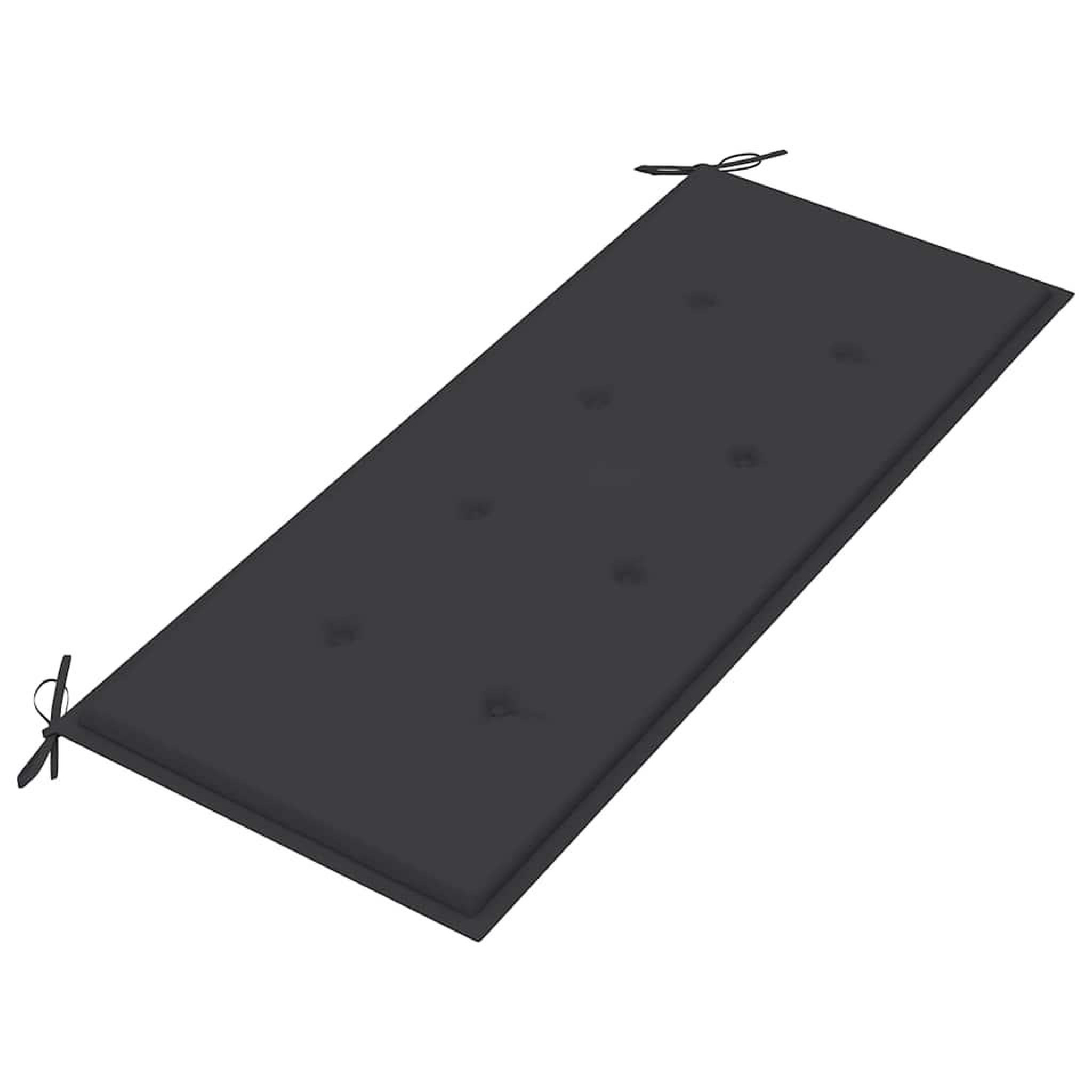 Voir la diapositive 5 : VIDAXL Banc de jardin pliable avec coussin 118 cm Bambou