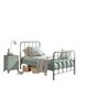 Voir la diapositive 1 : Vipack Lit et chevet 90x200 vert Bronxx