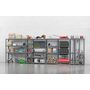 Voir la diapositive 3 : Concept rangement de garage MODULÖ STORAGE SYSTEME EXTENSION 6 étagères 24 plateaux longueur 605 cm pour garage