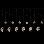 guirlande lumineuse électrique lunes 2,5 mètres 138 led