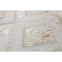 Voir la diapositive 3 : Paris Prix Tapis en Cuir Effet Métallique  Spark  Ivoire & Or