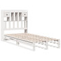 Voir la diapositive 3 : VIDAXL Lit bibliotheque sans matelas blanc 75x190cm bois de pin massif