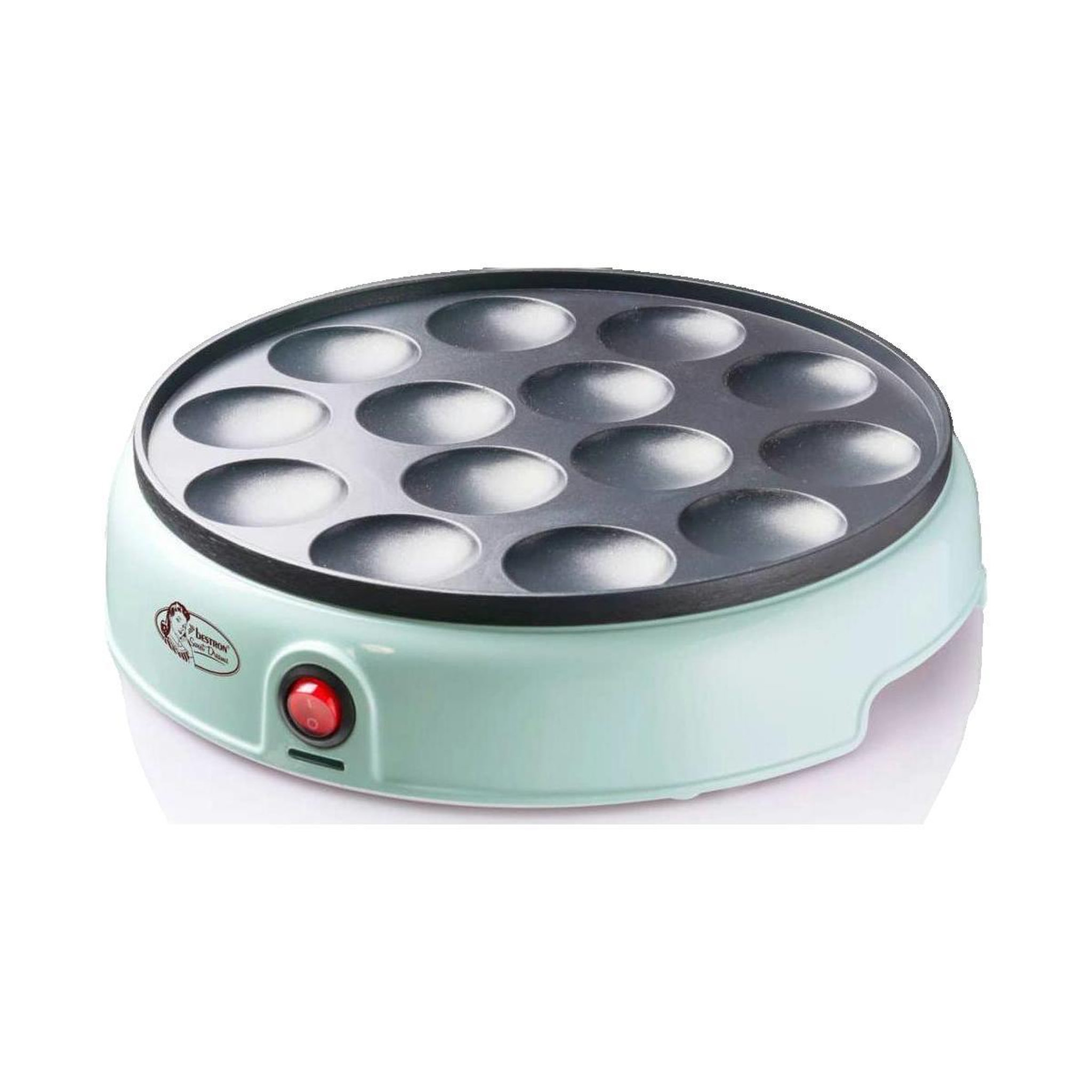 Voir la diapositive 2 : Bestron Appareil à poffertjes Bestron APFM700SDM vert menthe