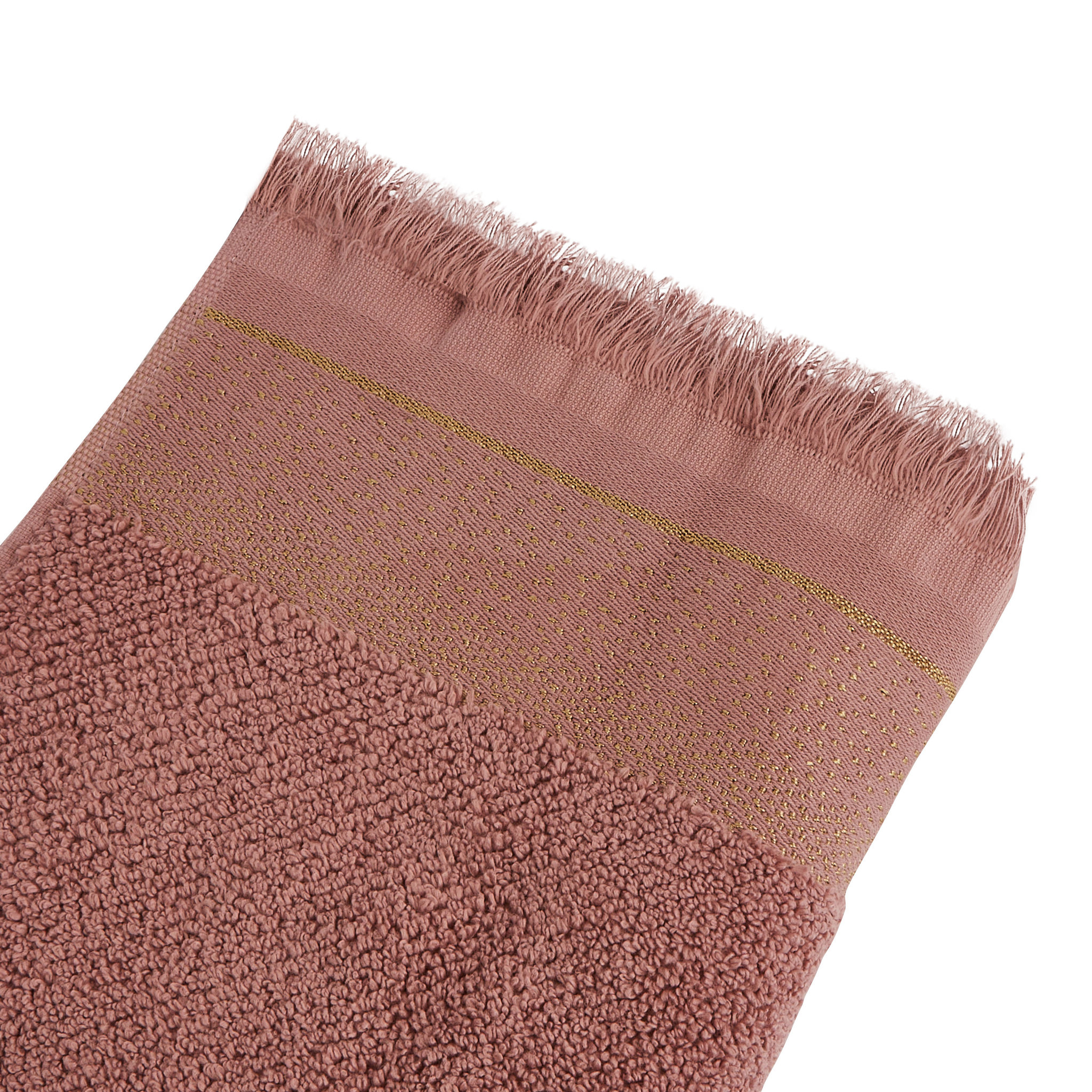 Voir la diapositive 2 : ACTUEL Serviette invité unie en coton qualité zéro twist 500 g/m²