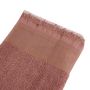 Voir la diapositive 2 : ACTUEL Serviette invité unie en coton qualité zéro twist 500 g/m²