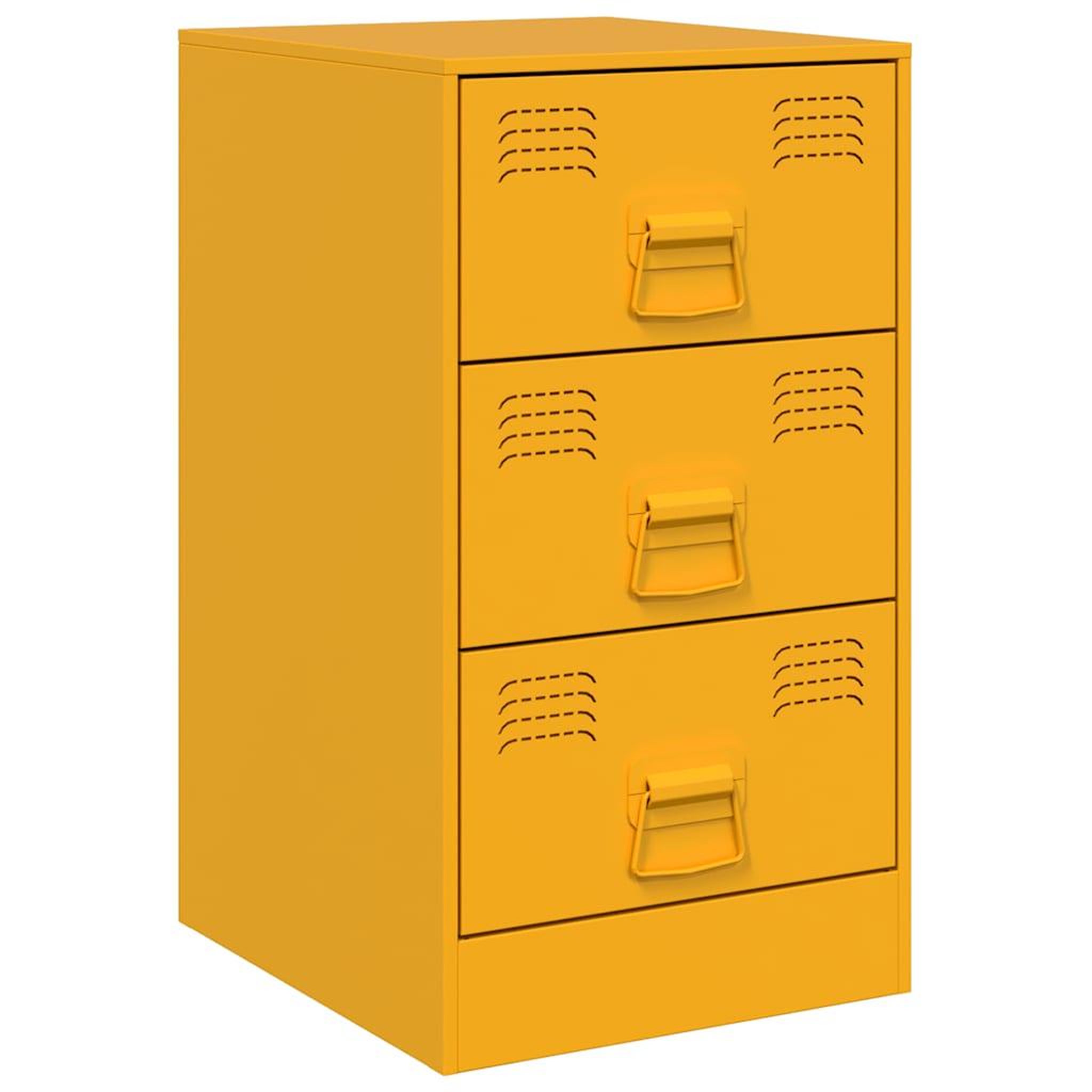 Voir la diapositive 5 : VIDAXL Tables de chevet 2 pcs jaune moutarde 34,5x39x62 cm acier