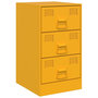 Voir la diapositive 5 : VIDAXL Tables de chevet 2 pcs jaune moutarde 34,5x39x62 cm acier