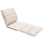 Voir la diapositive 2 : VIDAXL Chaise pliable de sol Creme Microfibre