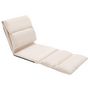 Voir la diapositive 2 : VIDAXL Chaise pliable de sol Creme Microfibre