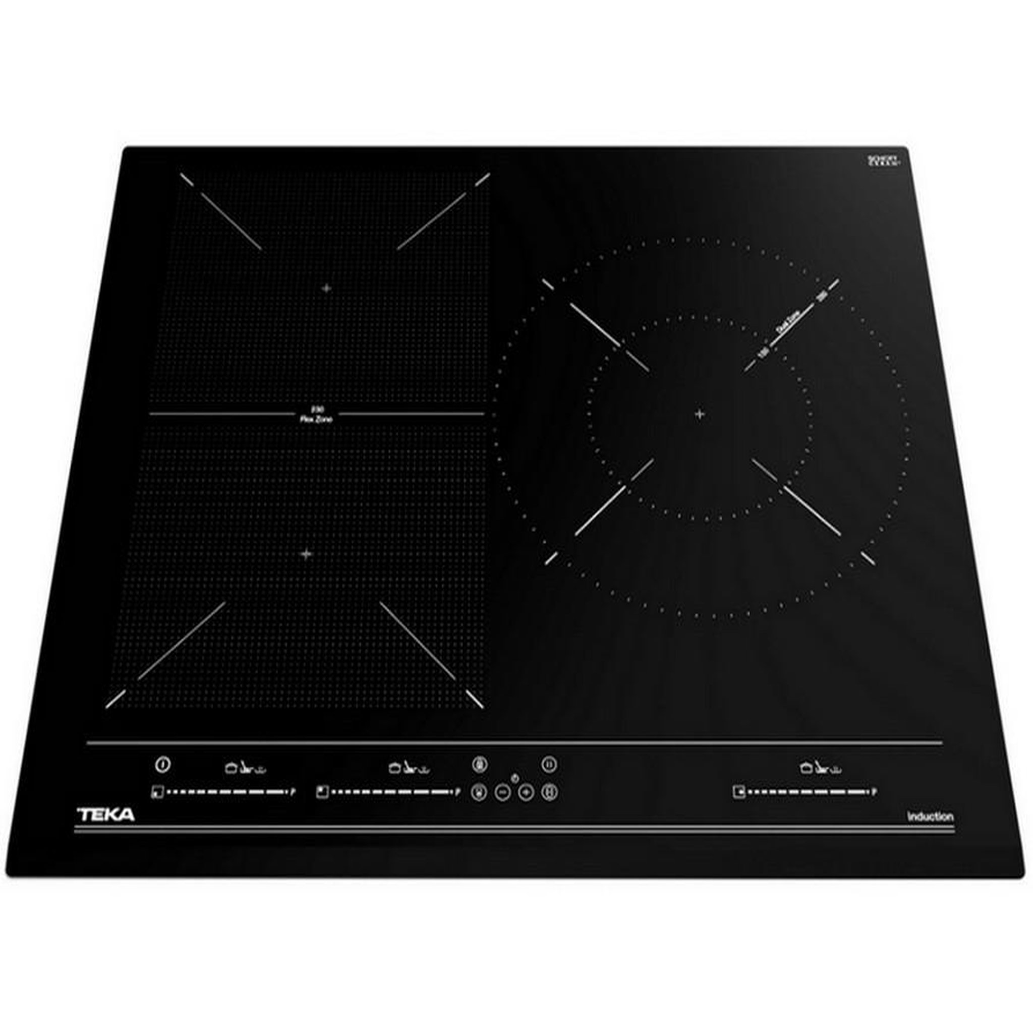 Voir la diapositive 2 : TEKA Table de cuisson à induction 60cm 3 feux 8000w noir - 112510015