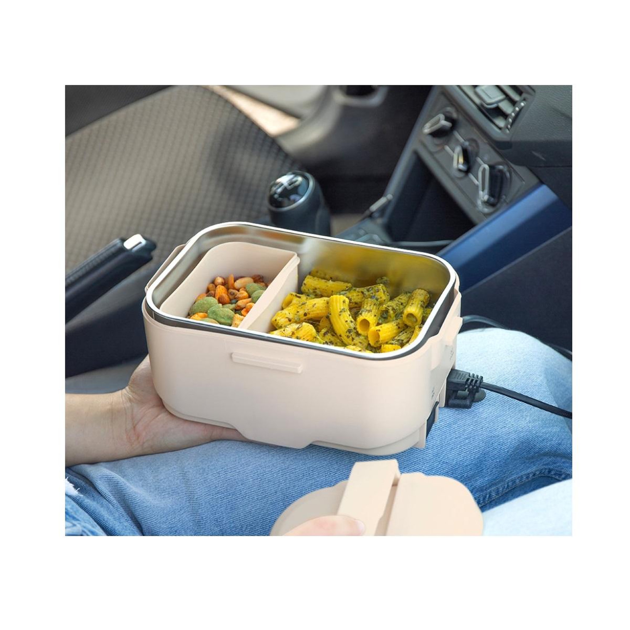 Voir la diapositive 5 : LIVOO Lunch box chauffante 1.8l crème - men396c