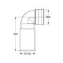 Voir la diapositive 3 : Grohe Pipe d'évacuation pvc pour bâti support wc - 42216000