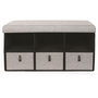 Voir la diapositive 1 : The Home Deco Factory Banc d'entrée pliable rangements Scandi - L. 76 x H. 39 cm