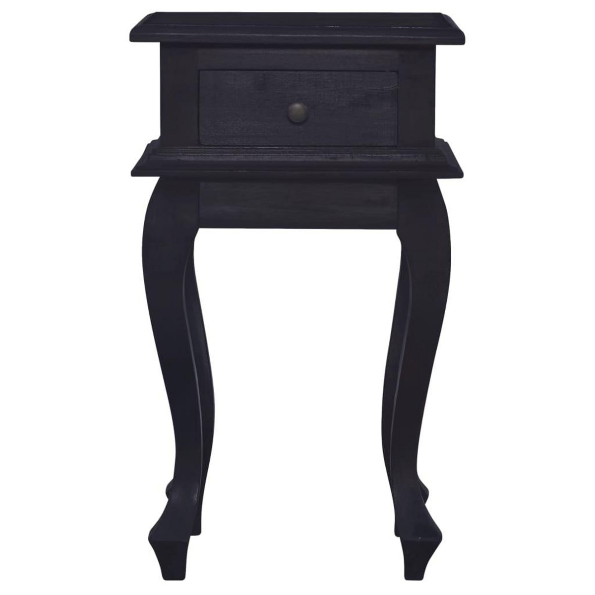 VIDAXL Table de chevet Cafe noir clair 35x30x60cm Bois d'acajou massif
