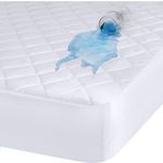 Home collection Protège matelas 100% polyester 205gsm matelasse impermeable respirant. Coloris disponibles : Blanc