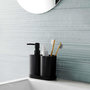 Voir la diapositive 2 : Paris Prix Set de 3 Accessoires Salle de Bain  Vita  19cm Noir