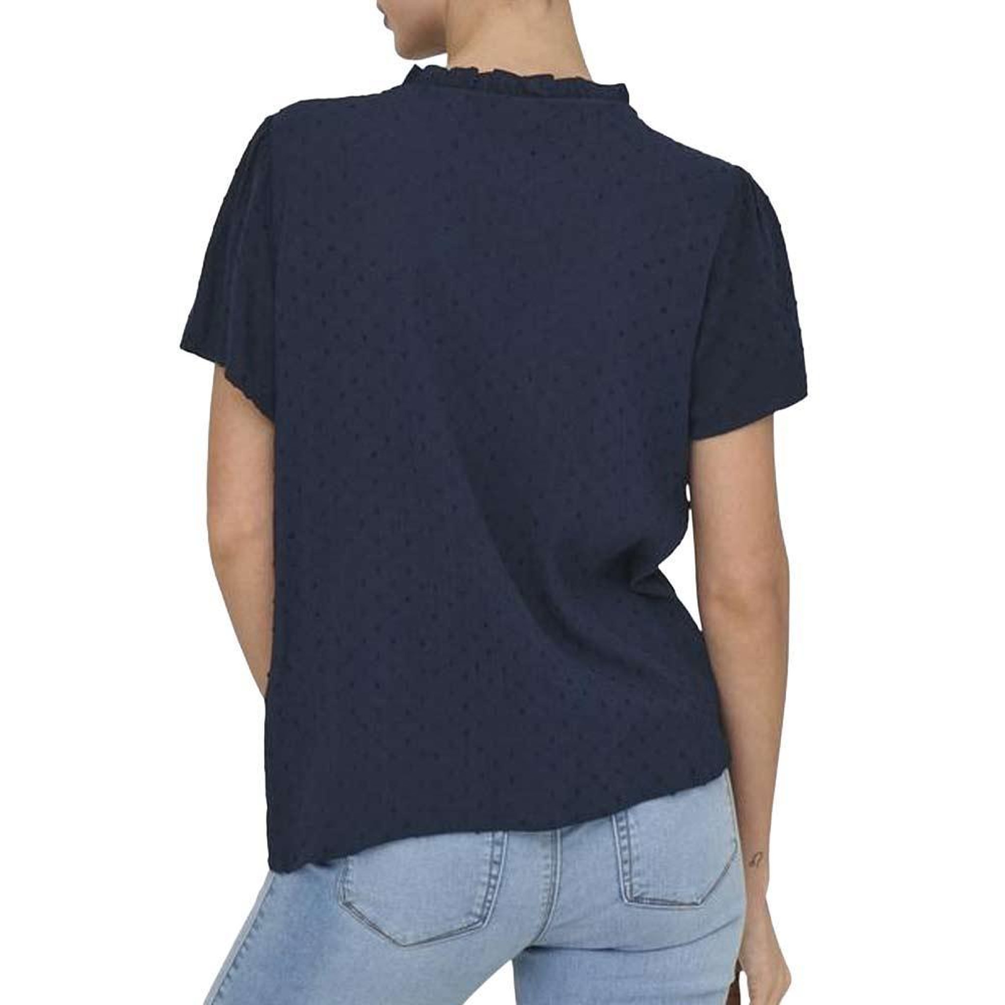 Voir la diapositive 2 : JACQUELINE DE YONG Blouse Marine Femme JDY Lima